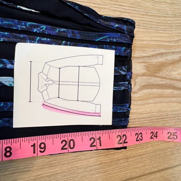 ✨Chico's Travelers Collection Sheer Open Cardigan Jacket Size 2 (L) Blue✨ - Picture 11 of 13